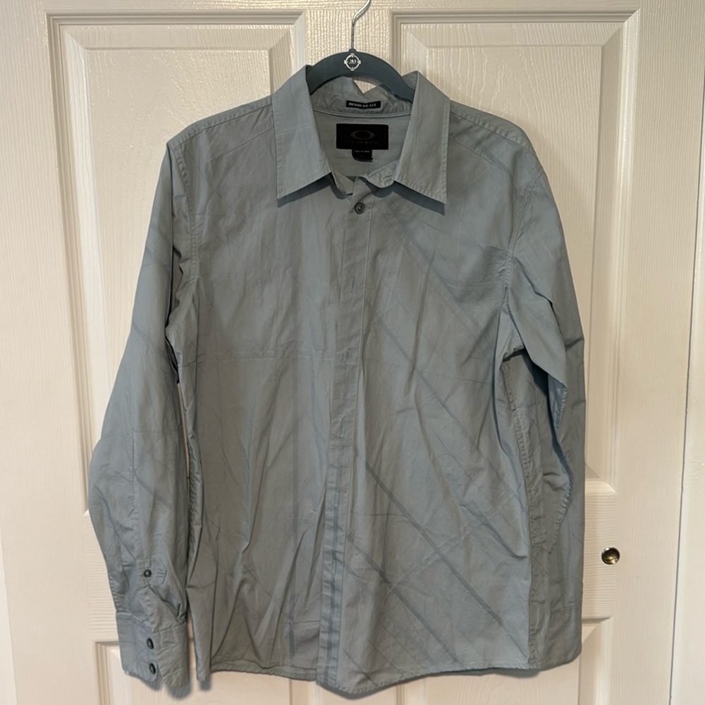 OAKLEY Regular Fit Dress Shirt Button Down Medium